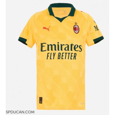 Zenski Nogometni Dres AC Milan Christian Pulisic #11 Rezervni 2025-26 Kratak Rukav Zenski Nogometni Dres AC Milan Christian Pulisic #11 Rezervni 2025-26 Kratak Rukav